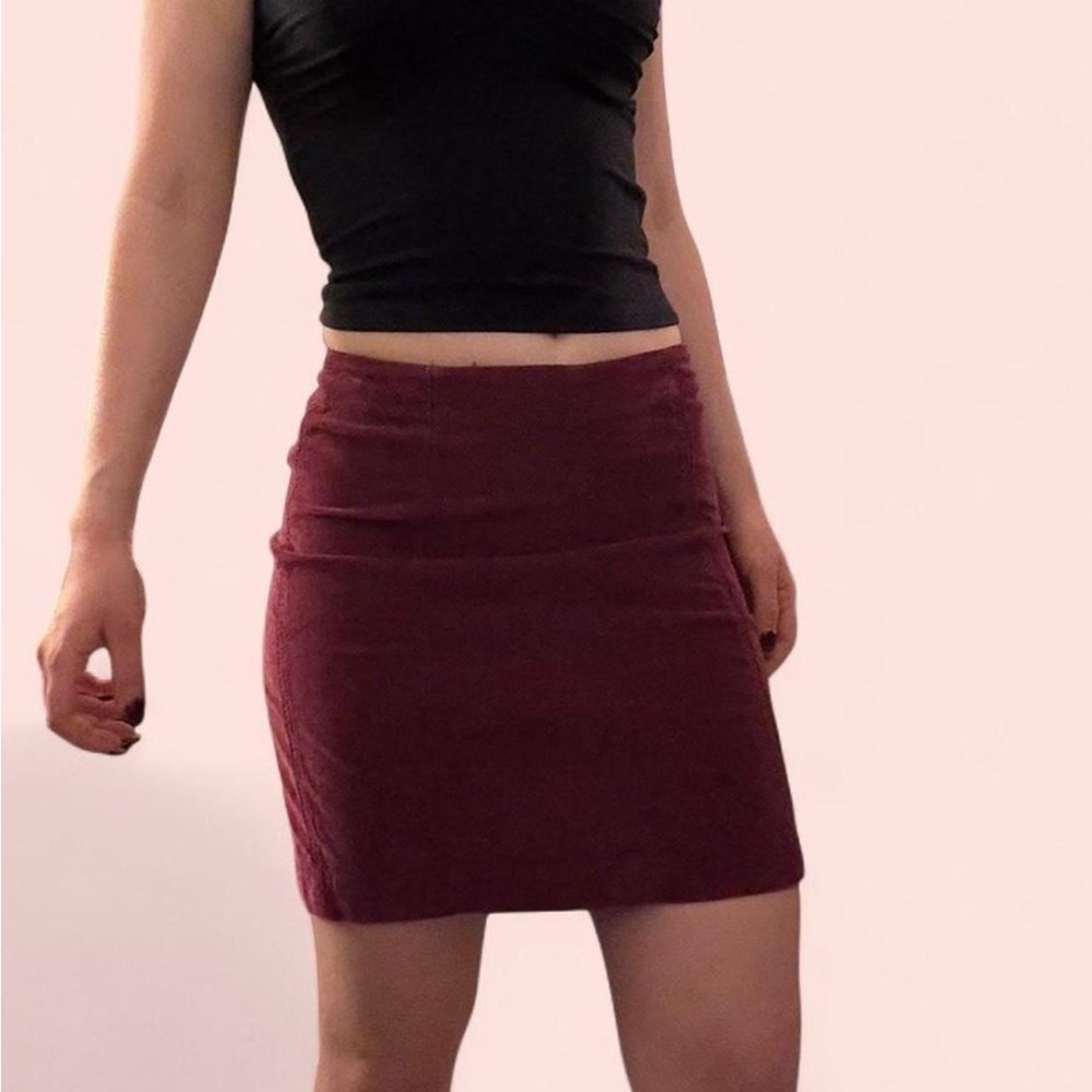 Elegant Free People Corduroy Skirt 🍷✨ New with Tags!